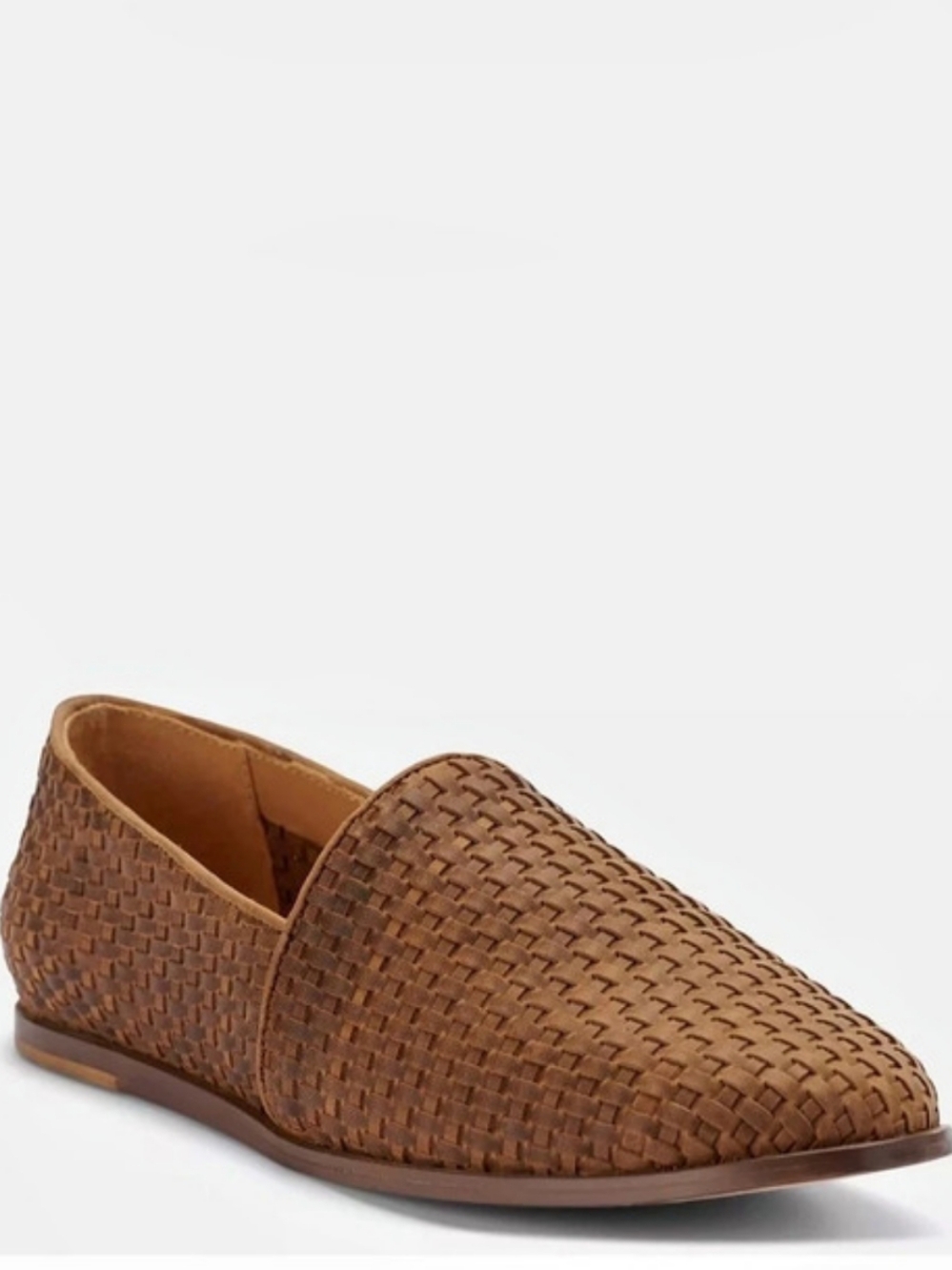 Nisolo Alejandro Woven Leather Flats in Brown US 12 Like New Store Sample